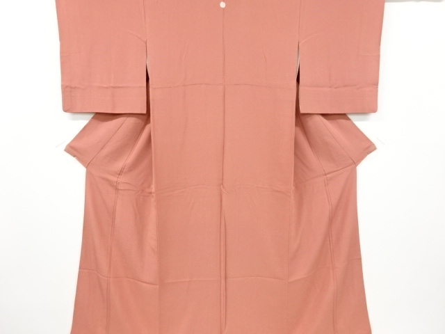 リサイクル　一つ紋色無地着物